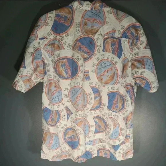 Columbia River Lodge Red Drum Mens Button up Shirt Size M Mulit Color - Picture 4 of 4